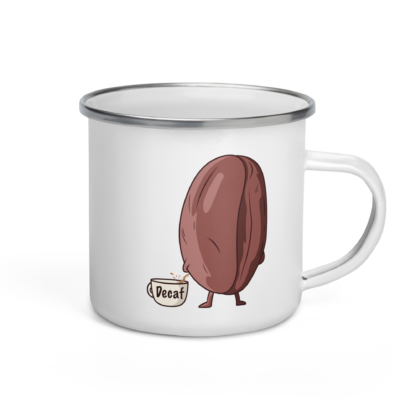 How Decaf is Made – Enamel Mug