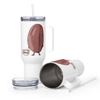 How Decaf is Made – Travel mug with a handle