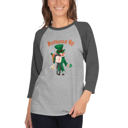 Bottoms Up - 3/4 sleeve raglan shirt - Image 2
