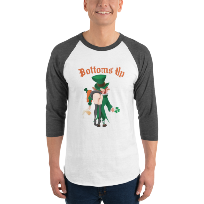Bottoms Up - 3/4 sleeve raglan shirt - Image 3