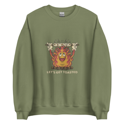 Let’s Get Toasted Unisex Sweatshirt - Image 2