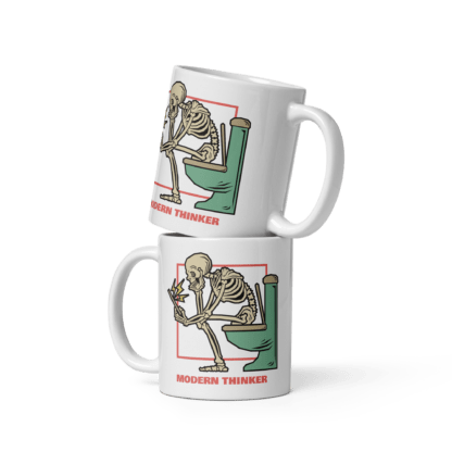 Modern Thinker - White glossy mug