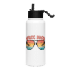 Spring Broke - Stainless steel water bottle with a straw lid