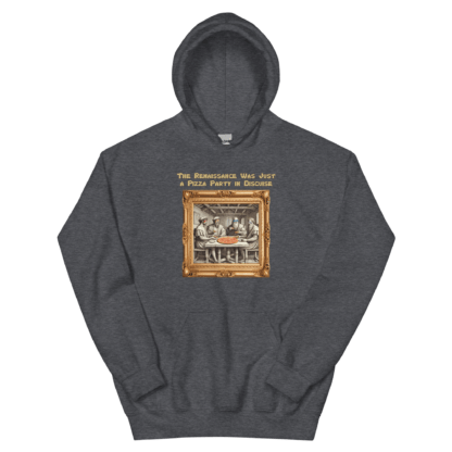 Renaissance Pizza Party – Unisex Hoodie - Image 3