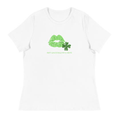Irish You’d Buy Me a Drink - Women's Relaxed T-Shirt - Image 4