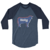 Holy Cow - 3/4 sleeve raglan shirt