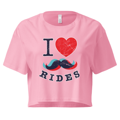 I Love Mustache Rides - Women’s crop top - Image 4