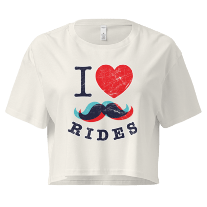 I Love Mustache Rides - Women’s crop top - Image 8