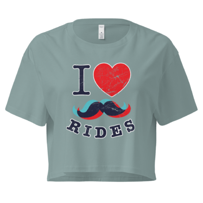 I Love Mustache Rides - Women’s crop top - Image 2
