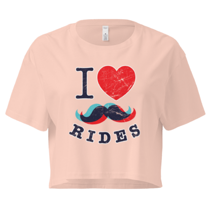 I Love Mustache Rides - Women’s crop top